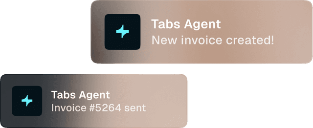 Tabs banner overlay